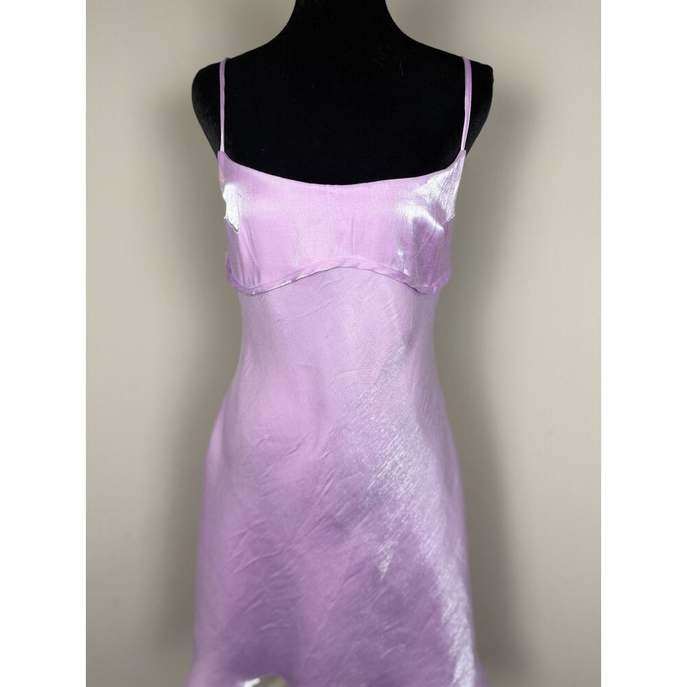 Princess Polly Violetta Mini Dress Purple Satin Slip Backless Size 10 NWT - Picture 6 of 13
